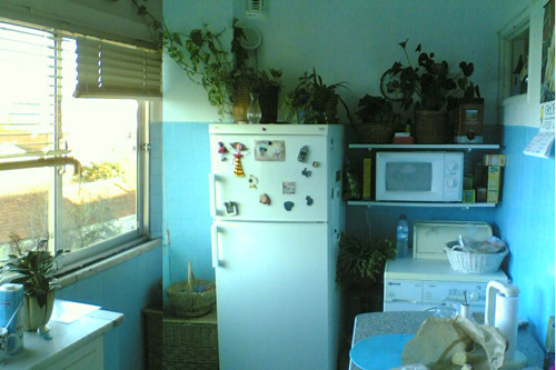 Cozinha antes de remodelação