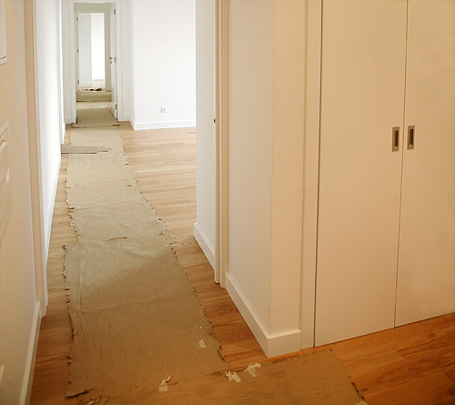 Detalhe de apartamento remodelado em Lisboa