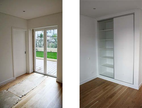 Detalhe de apartamento remodelado em Lisboa