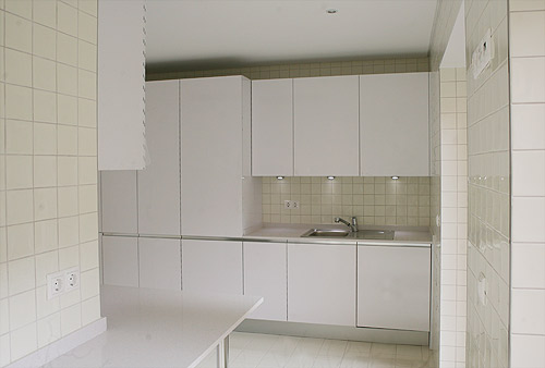 Detalhe de interior de apartamento remodelado em Lisboa